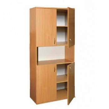 Semi-closed 4-door bookcase (0633)