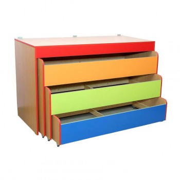 Children's bunk bed with cover without mattress (26270)