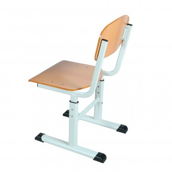 Student chair T-shaped on a flat-oval tube №4-7 with HPL coating (32450HPL)